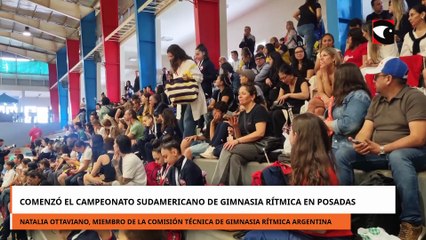 Comenzó el Campeonato Sudamericano de Gimnasia Rítmica en Posadas