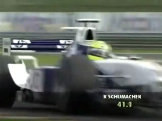 F1 – Ralf Schumacher (Williams BMW V10) lap in practice – Hungary 2002