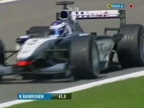 F1 – Kimi Räikkönen (McLaren Mercedes V10) lap in qualifying – Italy 2002