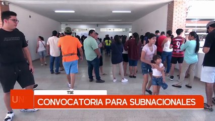 CONVOCATORIA PARA SUBNACIONALES