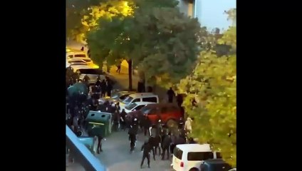 Abertzales causan graves incidentes en Pamplona