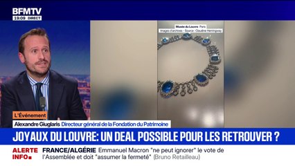 Casse du Louvre: "Chaque interpellation […] est de nature à susciter l'espoir de retrouver ces joyaux", Alexandre Giuglaris, directeur général de la Fondation du Patrimoine