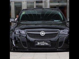 Tuning Airride im schwarzen Opel Insignia Widebody