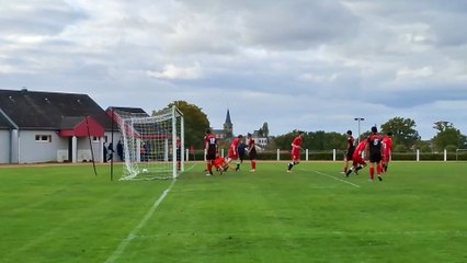 Le coup franc direct de Kévin lors du dernier match de coupe de la saison pour les seniors