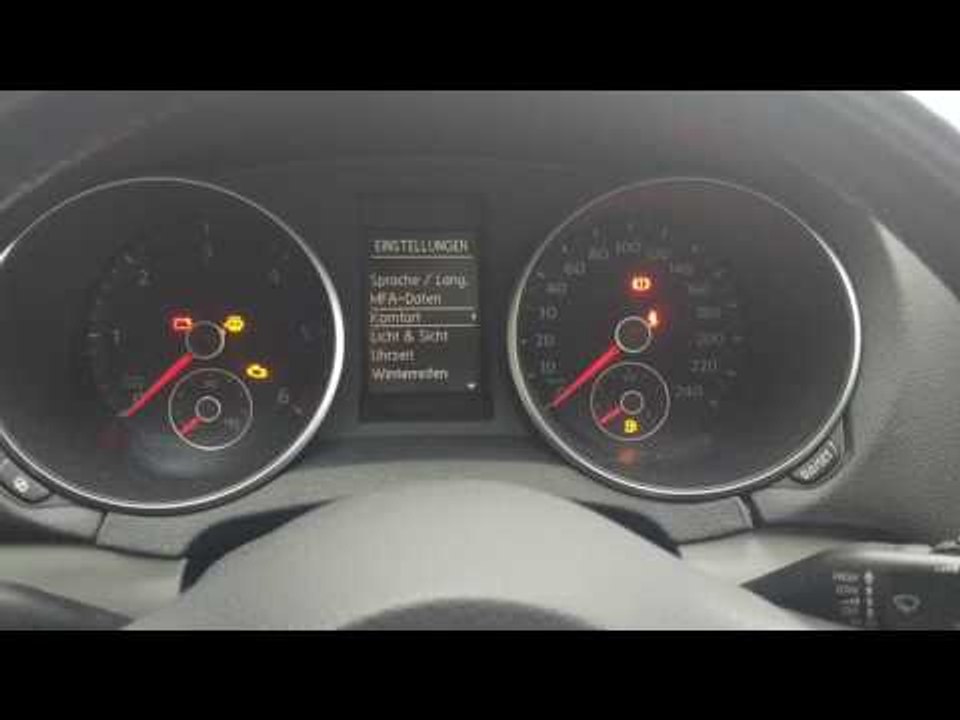 VW Golf 6 MK6 Service rückstellen, Intervall zurücksetzen
