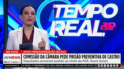 PGR recebe pedido de prisão de Cláudio Castro após operação no RJ | TEMPO REAL
