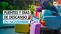 Noviembre 2025: puentes y días de descanso
