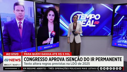 Isenção de IR até R$ 5 mil vai ser permanente? Congresso aprova mudança | TEMPO REAL