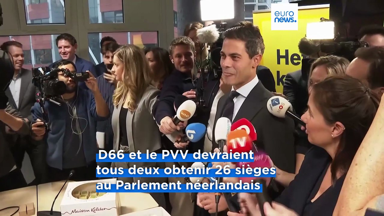 Législatives aux Pays-Bas : égalité quasi parfaite entre les sociaux-libéraux et l'extrême droite