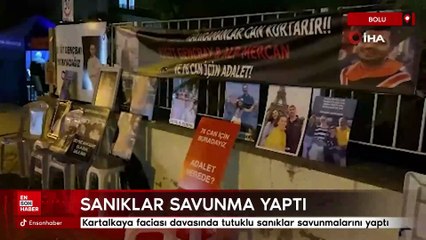 Kartalkaya faciası davasında tutuklu sanıklar savunmalarını yaptı