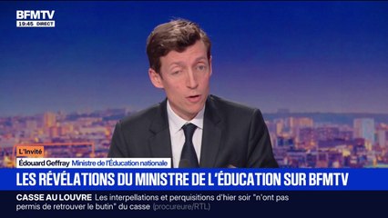 "En moyenne, on aura 21 élèves par classe à la rentrée prochaine, ce qui n'est jamais arrivé dans l'histoire", alerte Édouard Geffray, ministre de l’Éducation nationale