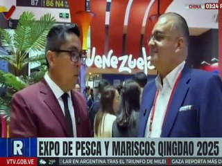 Empresarios venezolanos apoyan negociación de arancel cero en la Expo Pesca Marisco Quingdao 2025