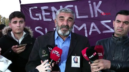 Öğrencilerin Rojin için başlattıkları eyleme acılı baba Kabaiş de destek verdi