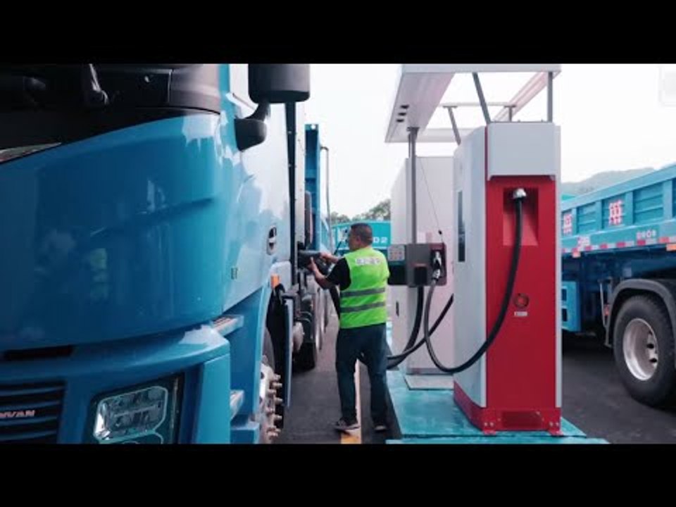 Huawei eröffnet weltgrößte 100mw e-lkw-superladestation 🚛⚡