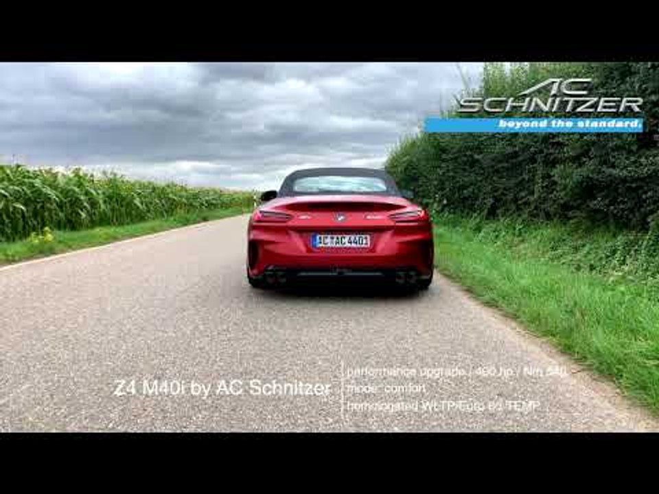 400 PS BMW Z4 M40i (G29) von AC Schnitzer mit Sportauspuff im Comfort Mode