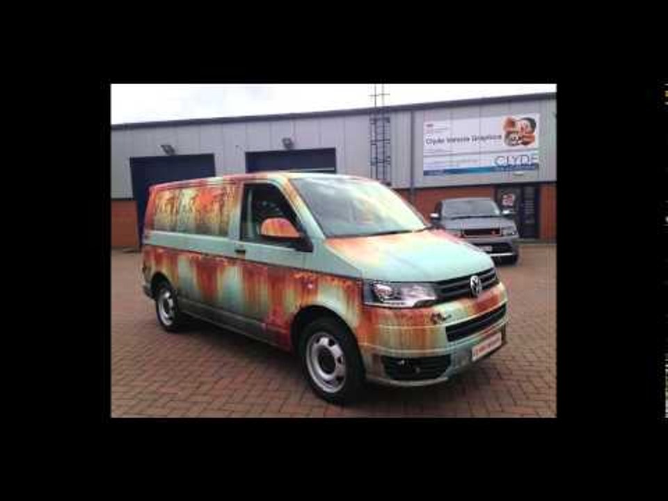 Rat Look Folierung Ratten Style VW T5 Bus Tuning by Clyde Wraps