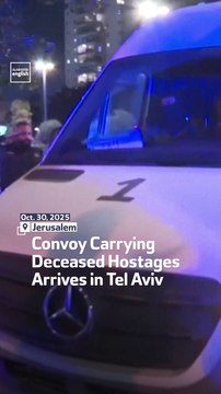 Convoy Carrying Deceased Hostages Arrives in Tel Aviv