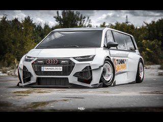 Widebody Audi TS7 V8 mit Airride Fahrwerk (Basis VW Bus T7 (2020) Bulli)