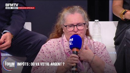 FORUM BFM - "Je suis pour qu'on paye de l'impôt, mais à notre niveau", dit Isabelle, bénévole