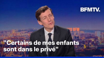 Le ministre de l'Éducation nationale, Édouard Geffray, confirme que certains de ses enfants sont scolarisés dans le privé