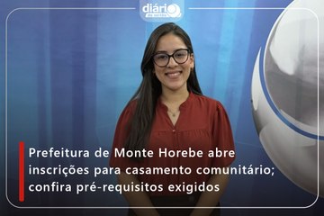 Prefeitura de Monte Horebe abre inscrições para casamento comunitário; confira pré-requisitos exigidos