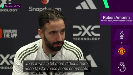 Amorim responds to Dyche's 4-4-2 jibe