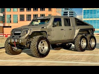 Bildershow Tuning "Apocalypse Hellfire" Jeep Pickup 6x6 mit 750 PS-V8!
