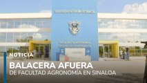 Ataque armado contra policías afuera de la Facultad de Agronomía en Sinaloa