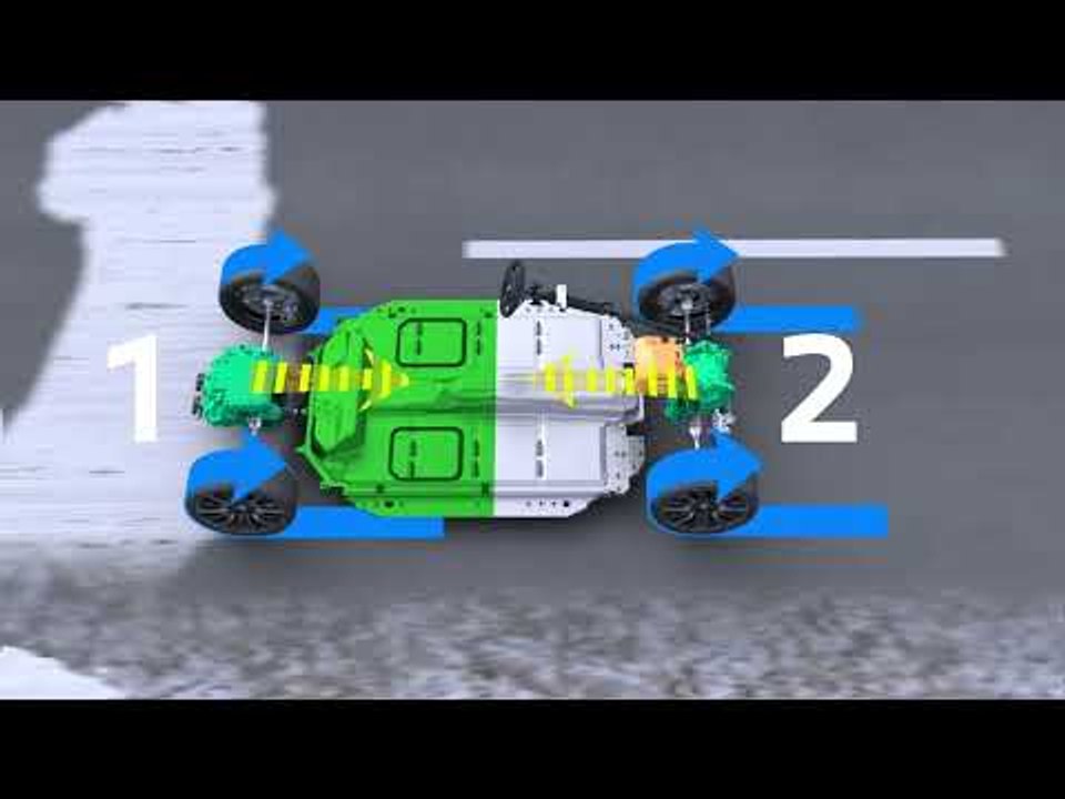 Funktionsweise / Ilustration vom vollelektrischen xDrive aus dem Hause BMW (im MW iX & i4 M50)