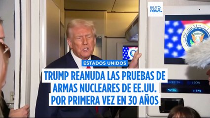 Donald Trump anuncia que Estados Unidos retomará las pruebas nucleares 33 años después