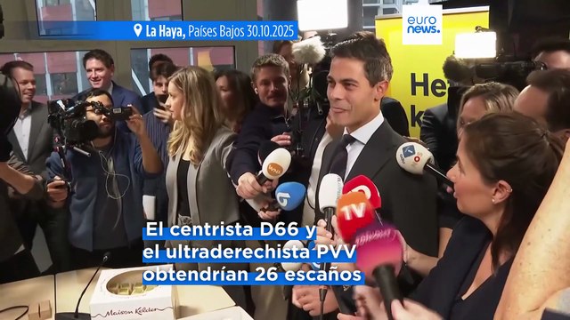 Elecciones en Países Bajos: una noche llena de sorpresas con empate entre D66 y el PVV de Wilders