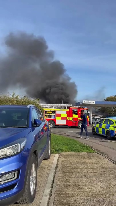 Peterborough garage fire