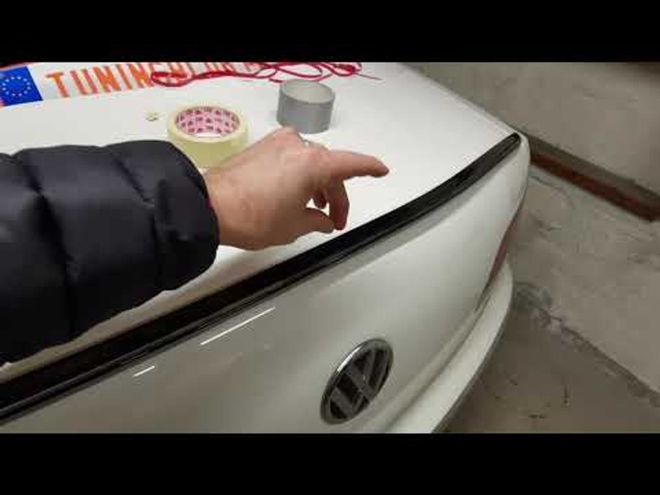 Testbericht Fly Design Slim Spoilerlippe / Heckspoiler am VW Phaeton installieren!