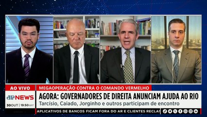 AGORA: governadores da direita anunciam Consórcio da Paz e ajuda ao RJ para enfrentar facções