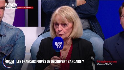 FORUM BFM - "On va enfoncer encore plus la tête des gens qui n'y arrivent pas": Lysiane Audoux, retraitée, réagit à la fin de l'autorisation automatique du découvert bancaire
