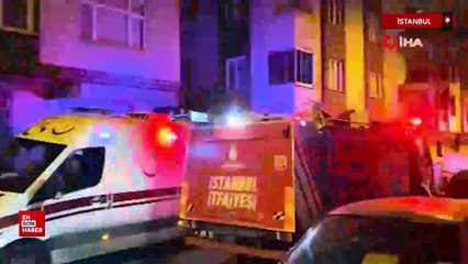 İstanbul'da 5 katlı binada çıkan yangında 15 kişi dumandan etkilendi