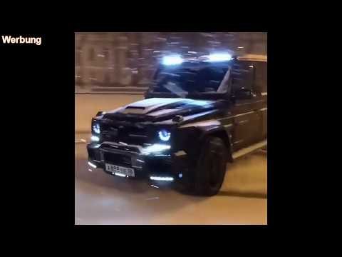 Tuning Brabus Mercedes G63 AMG driftet im Schnee