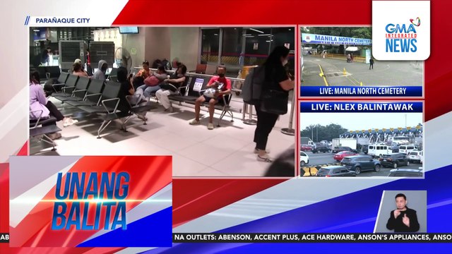 Mga pasaherong uuwi sa kani-kanilang probinsiya para sa Undas, patuloy ang pagdating sa PITX ngayong umaga | Unang Balita