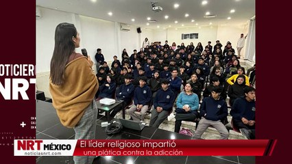 El líder religioso impartió una plática contra la adicción