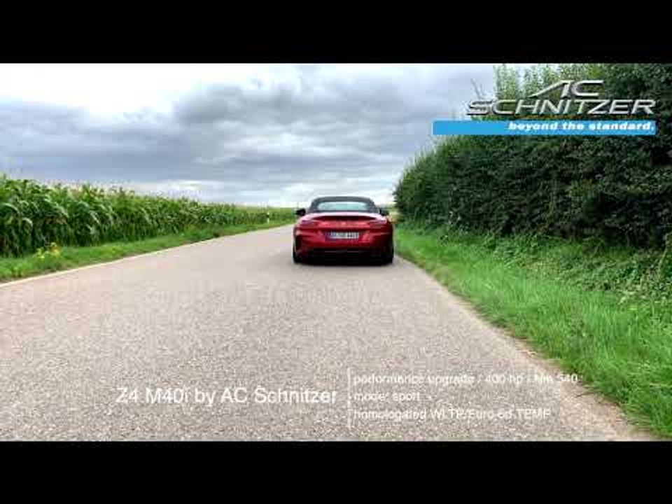 400 PS BMW Z4 M40i (G29) von AC Schnitzer mit Sportauspuff im Sport Mode
