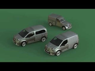 Citroën 2CV Berlingo Fourgonette als Retro-Transporter mit CV AU Optik in Kooperation mit Caselani!