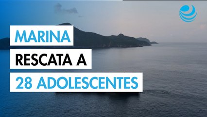 Marina de México rescata a 28 adolescentes de embarcación en el Pacífico