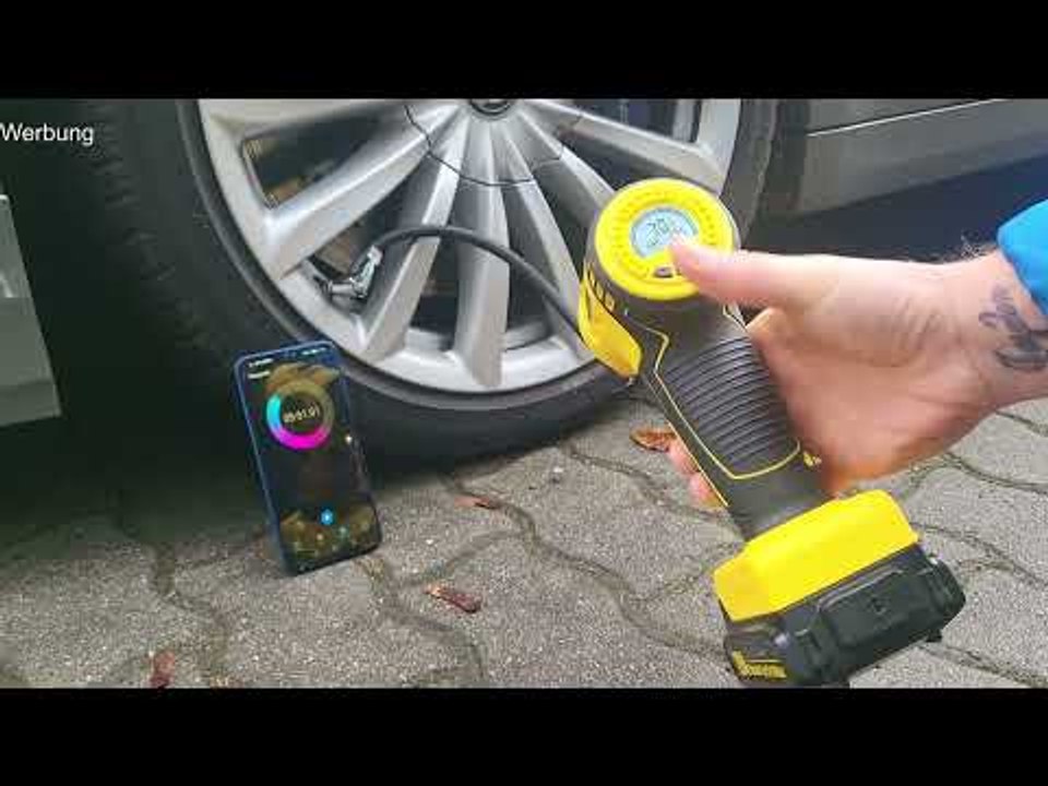 Testbericht 20 Volt Reifenfüller (Reifenfüllgerät, Luftkompressor) für alle Fälle, by Veapoot Reiomo