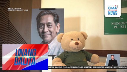 Teddy bear na may boses ng yumaong mahal sa buhay, bahagi ng digital innovation ng isang funeral at memorial services sa Laguna | Unang Balita