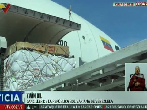 Canciller Yván Gil informó que Venezuela enviará 3 toneladas de ayuda humanitaria a Cuba