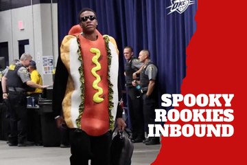Jalen Williams puts Thunder rookies in hilarious Halloween costumes for team entrance