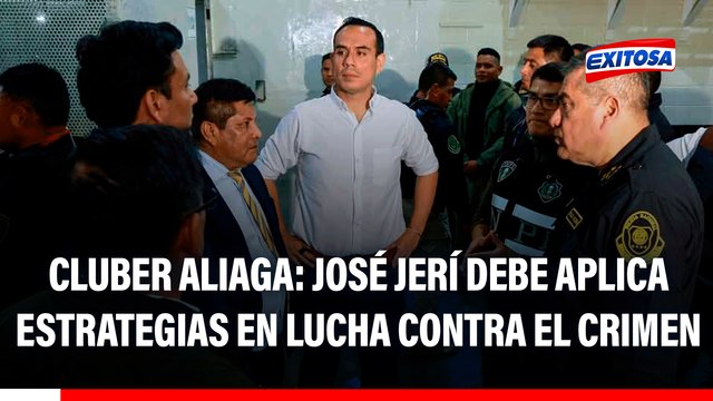 José Jerí dio un buen mensaje con operativos, pero debe aplicar estrategias, señala Cluber Aliaga