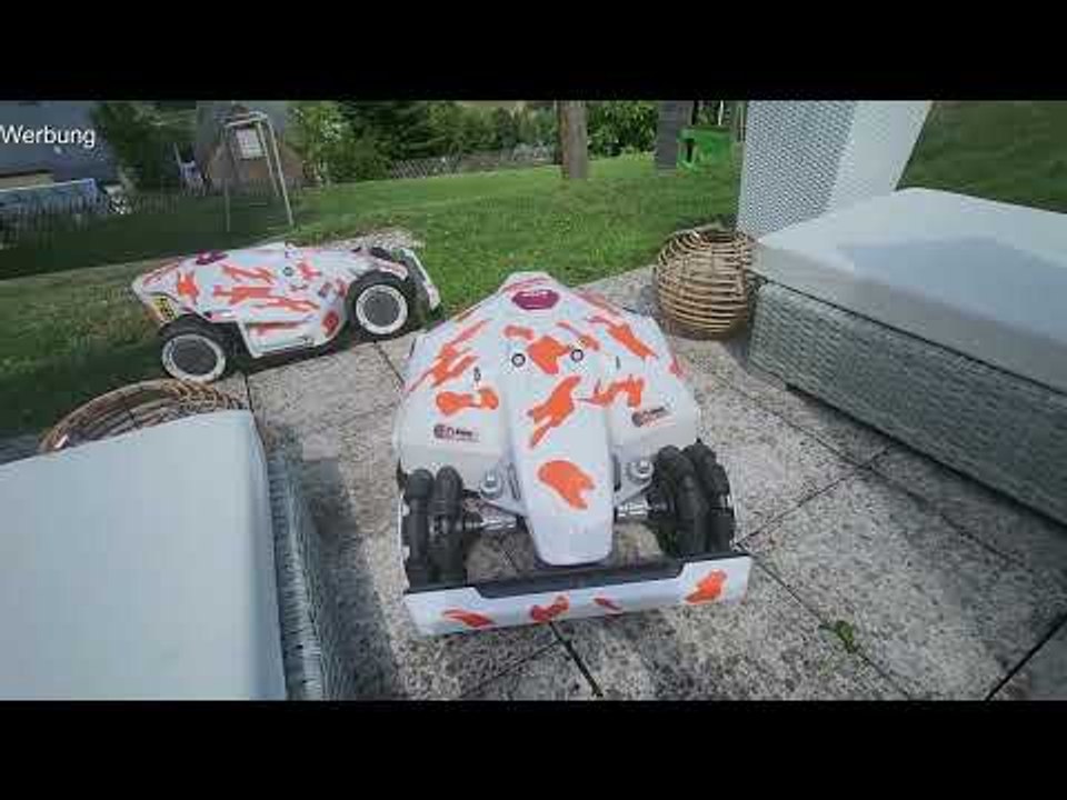 Update schafft Abhilfe: Mammotion LUBA AWD 3000 & 5000 mit omnidirektionalen Rädern am Hang!