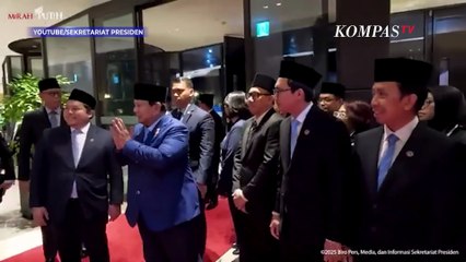 Prabowo Disambut Hangat Diaspora Indonesia Saat Tiba di Gyeongju Korsel