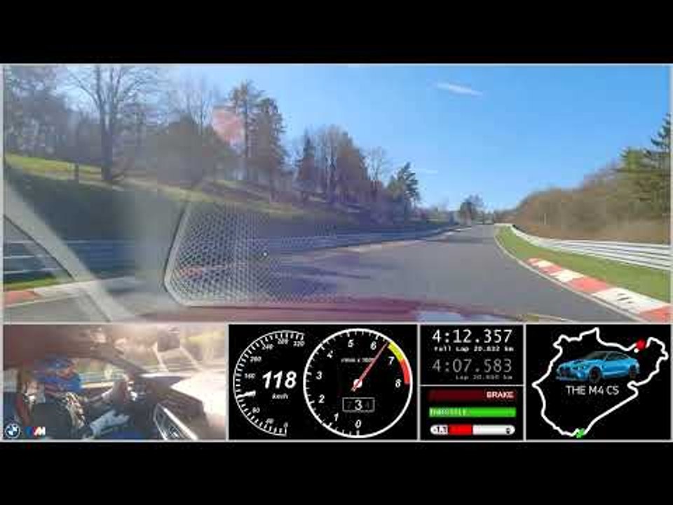 7:21,989 Minuten | der 2024 BMW M4 CS  auf der Nürburgring Nordschleife mit Jörg Weidinger